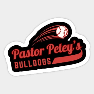 Church Softball Bulldogs Sticker